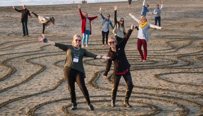 Outdoorsie - Team Sand Drawing, Hiking, & Beach Picnic